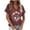 Wine, variant on WEAIXIMIUNG Valentine's Day Women 2024 Western Shirts Women Outfits Rodeo Horse Graphic Tees Vintage Print Short Sleeve T Shirt Casual V Neck Tops