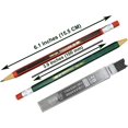 thumbnail image 2 of xianyou-12 PCS Crayon Mécanique avec Taille-Crayon Nouveauté Non Affûtant Crayon Automatique avec 12 Pcs Recharges de Plomb 2B 2.0 mm Classique Rouge Vert Poteau Plastique Simulation Bois pour École Écriture, 2 of 4
