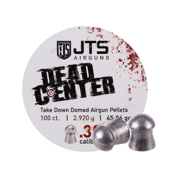 JTS Airguns Dead Center Precision .30 Cal 45.06 Grain Domed 100ct