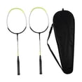 thumbnail image 3 of S SERENABLE 2Pcs Badminton Racquets Accessory with Storage Bag Professional Equipment for Green, 3 of 9