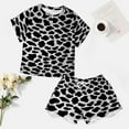 thumbnail image 4 of Leopard Print Pattern Pajamas Set Womens Loungewear Sleepwear 2 Piece PJ Sets, 4 of 7