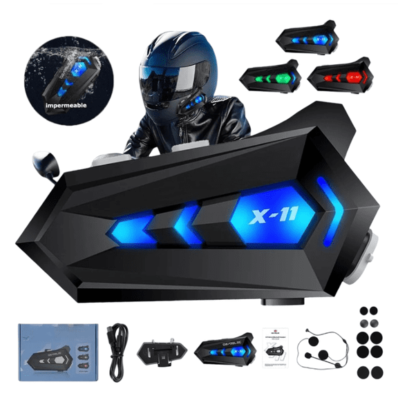 Audífonos Para Casco De Motos Modelo Negro