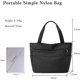 thumbnail image 3 of LHSHID Women Nylon Handbag Waterproof Shoulder Bag Multi Pockets Top Handle Casual Lightweight Tote, 3 of 7