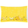 thumbnail image 1 of Fruits & Légumes en Toile Jaune Coussin Décoratif, 1 of 1