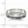 thumbnail image 5 of Titanium Ridged Edge 6mm Polished Band, 5 of 10