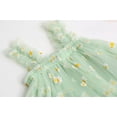 thumbnail image 3 of StylesILove Baby Toddler Girls Sleeveless Mesh Tulle Fruit Daisy Flower Girl Tutu Dress Birthday Wedding Party Sundress Outfit (2-3 Years, Green Daisy), 3 of 8