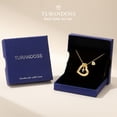 thumbnail image 4 of Turandoss Heart Cross Initial Necklaces for Women Dainty 14K Gold Plated Cubic Zirconia Letter a-z Pendant Jewelry Christian Religious Birthday Gifts for Women Teen Her Stuff Jewelry, 4 of 8