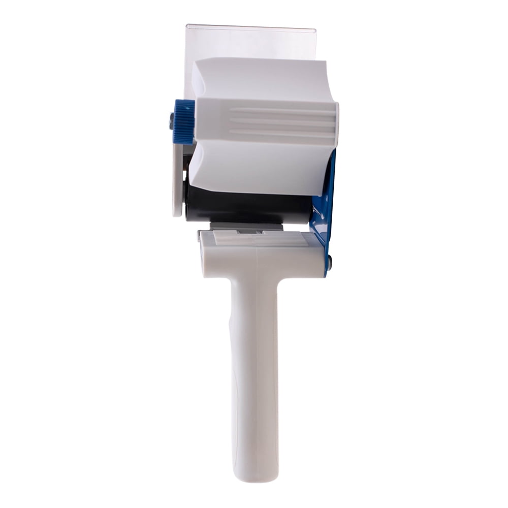 3" Tape Holder Dispenser Gun Heavy Duty w/ Metal Cutter Adjustable Tension & Plastic Anti-Reversing Plate for Ship Storage Warehouse Retail