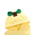 thumbnail image 4 of Okbabeha Babies Casual Romper, Yellow Letters Printing Hooded One-piece, 4 of 7