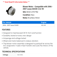 thumbnail image 2 of Blower Motor - Compatible with 2006 - 2007 GS430 4.3L V8, 2 of 2