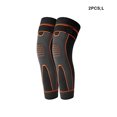 thumbnail image 2 of Sonducket 2 uds estiramiento largo Protector Brace compresión pierna manga correr baloncesto artritis rodilla soporte deportes almohadillas Accesorios de disfraces Naranja/1 par/L, 2 of 6