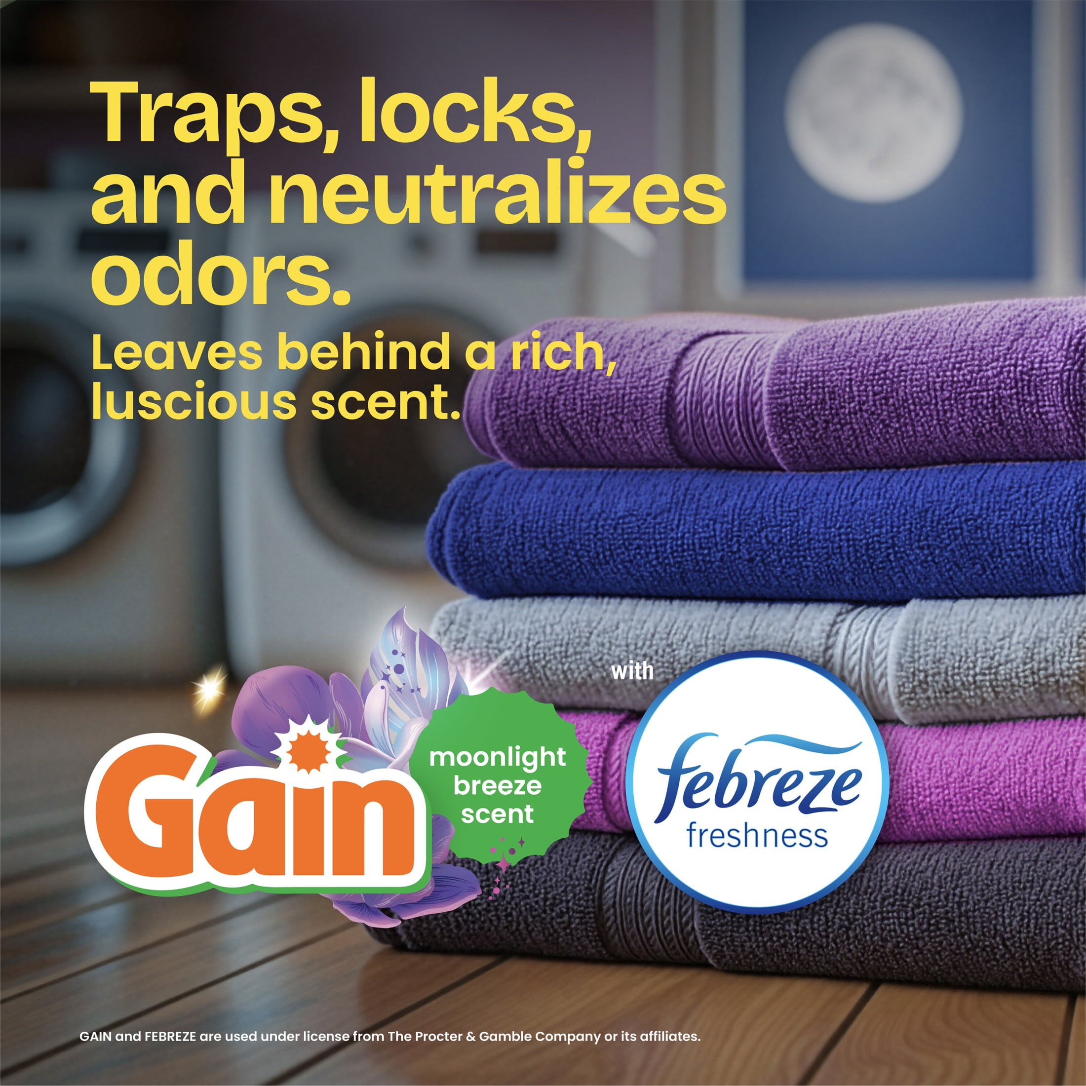 Glad ForceFlex Tall Kitchen Drawstring Trash Bags, 13 Gallon, Purple, Moonlight Breeze, 120 Count