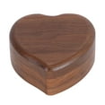 thumbnail image 1 of KAKOWELY Musical Box Heart Shaped Vintage Walnut Mechanism Musical Box Wind Up Musical Box Gift3.46"X3.39"X1.57", 1 of 5