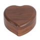 thumbnail image 1 of Caja musical vintage de nogal con forma de corazón, caja musical de cuerda, regalo, 1 of 8