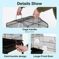 thumbnail image 4 of BestPet Cage 64 Inch Tall Outdoor Bird Bath Stand Storage Shelf Accessories, Black, 4 of 8