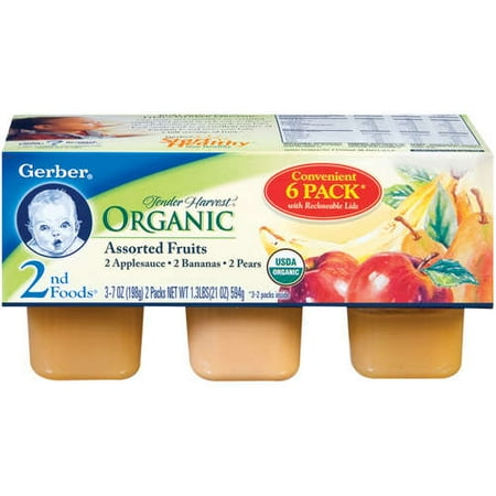 Gerber Gerber 2nd Foods Tender Harvest Assorted Fruits, 3 ea