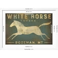 thumbnail image 5 of Art.com White Horse Running Art Print by Ryan Fowler, White Frame Wall Art, 44" x 32", 5 of 5