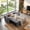 Dark Gray, variant on 3 in 1 Sofa Bed, 55" Convertible Sleeper Sofa with Pull Out Bed, Loveseat Couch with Adjustable Backrest for Living Room, Black