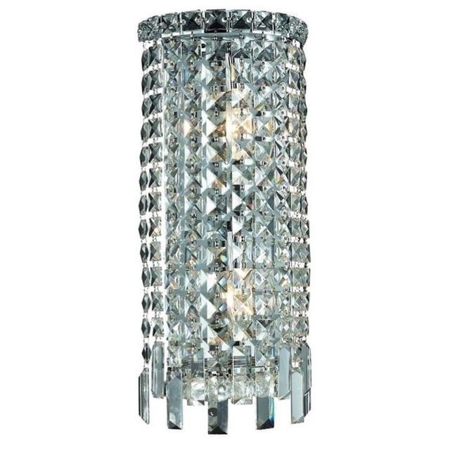 Elegant Lighting Maxime 18" 2 Light Royal Crystal Wall Sconce