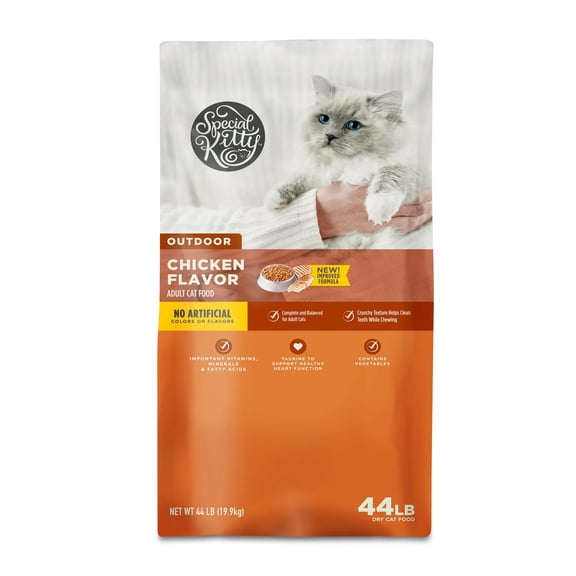 (New Formula Available) Special Kitty Outdoor Formula Dry Cat Food, 44 lb