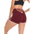thumbnail image 1 of Jusfitsu Women's Athletic Yoga Shorts Stretch Booty Shorts for Women High Waisted Workout Running Shorts, 1 of 7