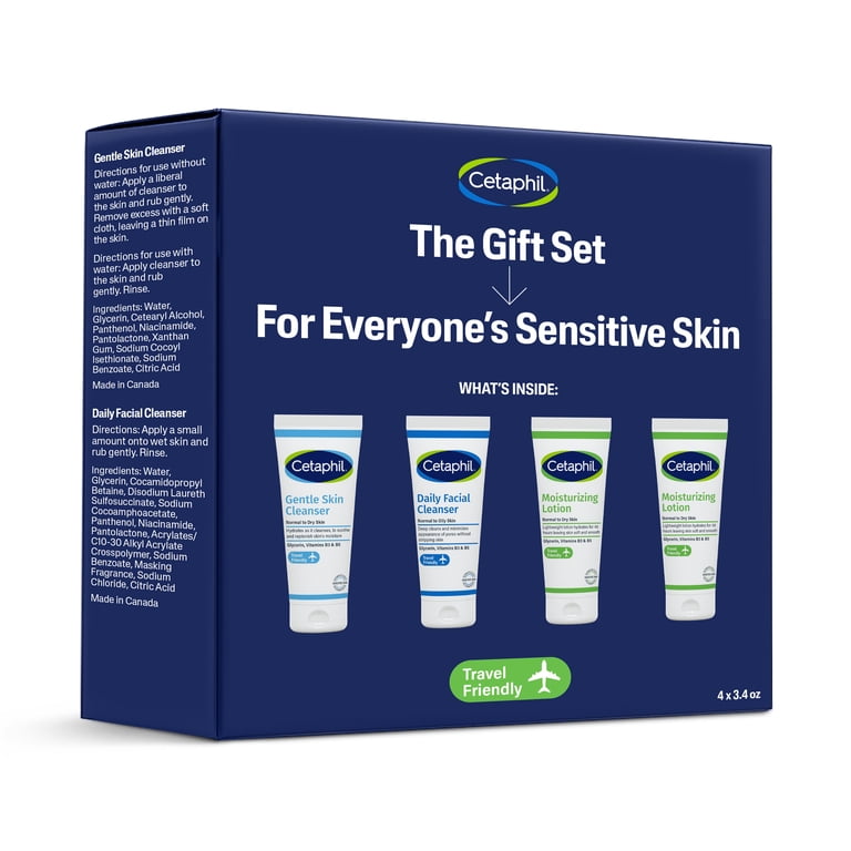 CETAPHIL Skincare Gift Set & Travel Companion for Sensitive Skin
