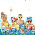 thumbnail image 6 of Whattiho Birthday Party Supplies Kids, Summer Pool, Blue, 94 Count, 6 of 7