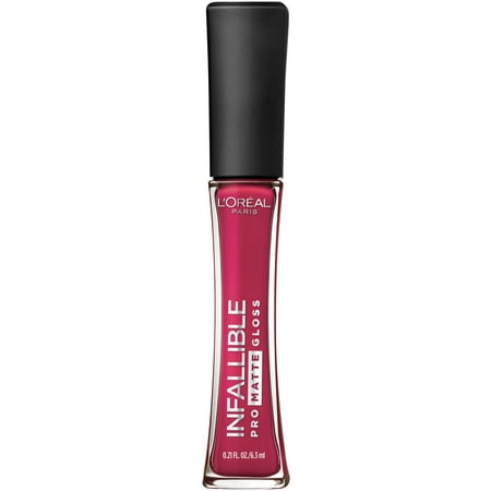 L'Oreal Paris Infallible Lip Pro Matte Gloss, Rouge Envy, 0.21 fl. oz.