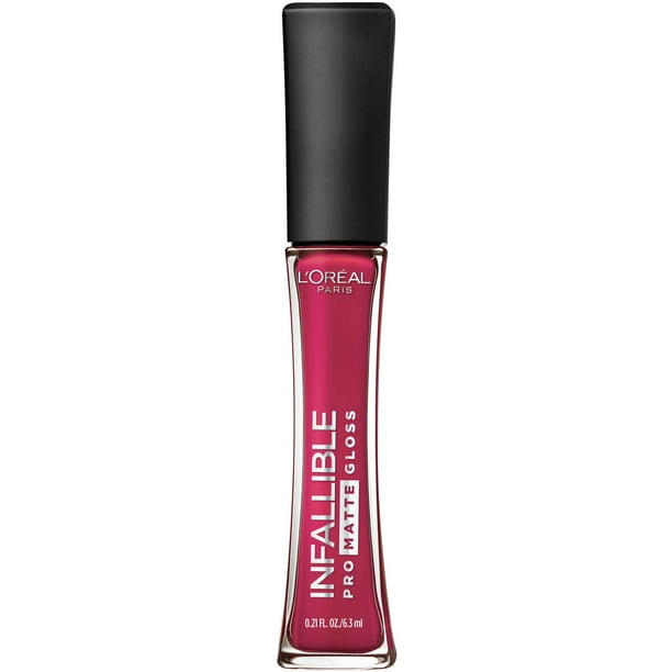 L'Oreal Paris Infallible Lip Pro Matte Gloss, Rouge Envy, 0.21 fl. oz