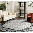 thumbnail image 3 of SAFAVIEH Brentwood Theobald Oriental Area Rug, Black/Ivory, 8' x 10', 3 of 12