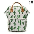 thumbnail image 2 of Oxford Diaper Bag Splash-proof Cactus Leopard Nappy Changing Bag Nappy Backpack, 2 of 10