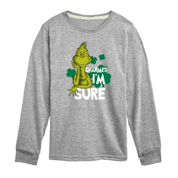 The Grinch - Charmed Im Sure - Toddler And Youth Long Sleeve Graphic T-Shirt