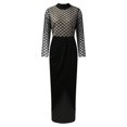 thumbnail image 1 of Moda mujer elegante Sexy Casual cuello redondo lentejuelas lápiz bolsa cadera vestido Delgado Color sólido vestido largo Pompotops  hdfakjf1205, 1 of 1