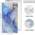 thumbnail image 2 of Dreamtimes Marble Soft Hand Towels 2-Piece Absorbent Bath Towel Decorative Fingertip Towels for Bathroom Gym Spa Hotel Beach Swimming Pool,14.4" x 28.3", 2 of 7