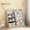 Gray, variant on Kids Bookshelf and Storage Organizer, 4 Tier Wooden Toddlers Book Shelf with Bookcase Display Stand for Kids Room Playroom Nursery Living Room, for Kid Children Toddlers