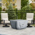 thumbnail image 4 of COVERS&ALL Square Fire Pit Cover, Heavy Duty 18 Oz Waterproof UV & Weather Resistant Protector, Patio Lawn Garden Backyard Outside Fireplace, Air Vents Drawstrings (52" L x 52" W x 22" H, Gray), 4 of 6