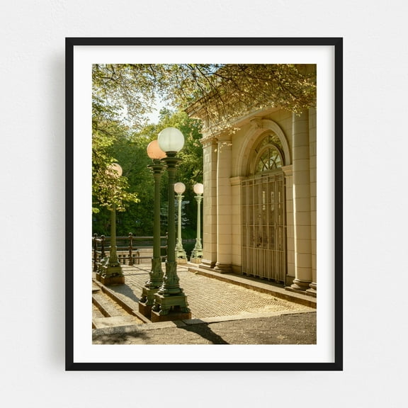 Prospect Park Boathouse, Brooklyn 04 - Brooklyn New York Photography Black Framed Wall Art Print 16 x 20 inches