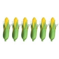 thumbnail image 1 of Modelos de maíz de simulación, decoraciones vegetales artificiales, accesorios para fotos de maíz para fiesta en casa, tienda (concha verde), 6 uds., 1 of 5