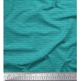 thumbnail image 1 of Soimoi Green Modal Satin Fabric Stripe Hand Drawn Decor Fabric Printed Yard 42 Inch Wide, 1 of 1