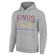 thumbnail image 2 of Men's Starter Heather Gray Los Angeles Kings Retro Graphic Pullover Hoodie, 2 of 3