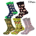 thumbnail image 2 of Crew Socks Colorful Cotton 5 Pairs Lightweight Unisex Funky Socks Novelty Socks, 2 of 10