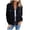 Black, variant on Raglan Patchwork Zip Up Denim Jacket Women Stand Collar Loose Fall Winter Layering Outerwear 1PC S-XXL Plus Size Friendly