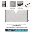 thumbnail image 3 of Windshield Sun Shade, Beautiful Print Design Foldable Car Shades for Front Windows Protect The Vehicle from High Temperature Damage and UV Reflection, 3 of 8