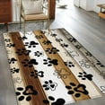thumbnail image 2 of Farmhouse Dog 4x6 Area Rugs for Living Room, Paw Vintage Brown Wooden Board Non Slip Floor Mat Washable Low-Profile Indoor Carpet for Bedroom, Dining Room, Bathroom, 2 of 9