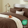 thumbnail image 3 of Queen Comforter Set Black, 7 Pieces Bed in a Bag, Black Comforter Queen Size, All Season Bedding Sets with Stitch Quilted Comforter, Flat Sheet, Fitted Sheet, Pillowcases, 3 of 10