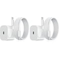 thumbnail image 1 of 20W Fast Charger with Cable, 2-Pack, White, Compatible with iPhone, 1 of 3
