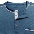 thumbnail image 7 of Men's Round Neck Short Sleeve T-Shirt Fashion Contrast Color Casual Comfortable Fit Breathable Tee for Daily Wear Men's Oversized Tshirts Workout T-Shirt, 7 of 7