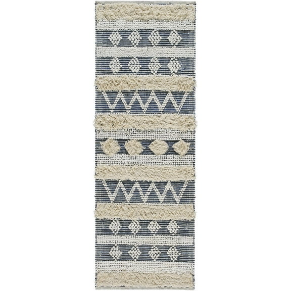 Boutique Rugs Gaius Farmhouse Runner Rug - Light Gray - 2'6" x 8' Runner