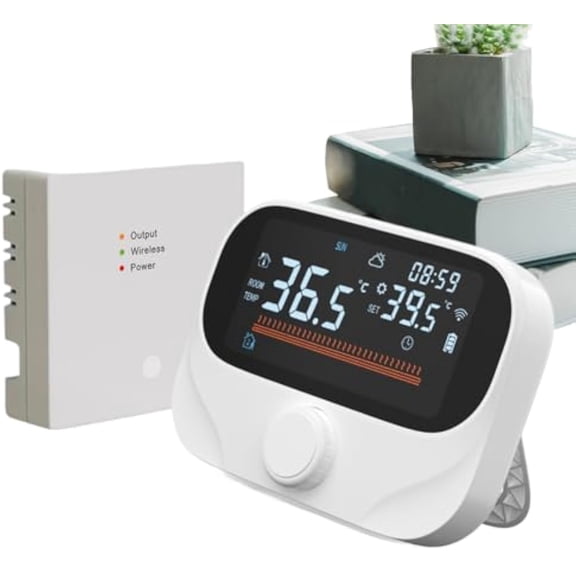 Smart Home Thermostat | APP and Voice Control 7 Days Programmable Thermostat | Boiler Temperature Control Monitor - for RV Office Bedroom Home Indoor Boiler Greenhouse Living Room