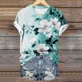 thumbnail image 4 of Trendy Shirts for Women 2025 Shirts for Women Graphic Tees Y2k Oversized V Neck Tshirts for Women Summer Tshirts Shirts for Women 2025 Women Shirts Under 20, 4 of 5